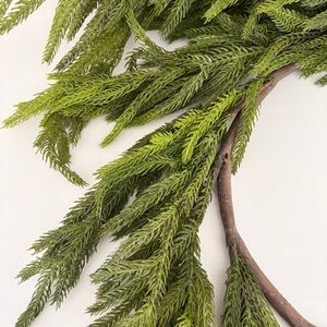 KIRKLANDS Norfolk Pine Natural Touch Garland 5ft NWT